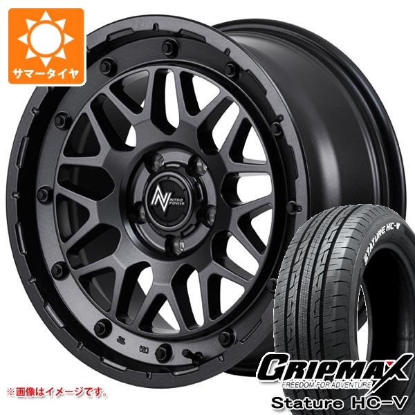 【タイヤ交換対象】ニッサン T31エクストレイル用 サマータイヤ グリップマックス スタチャー HC-V 215/65R16C 109/107S ホワイトレター ナイトロパワー M29 スティンガー 7.0-16 タイヤホイール4本セット｜タイヤ1番OFF-ROAD