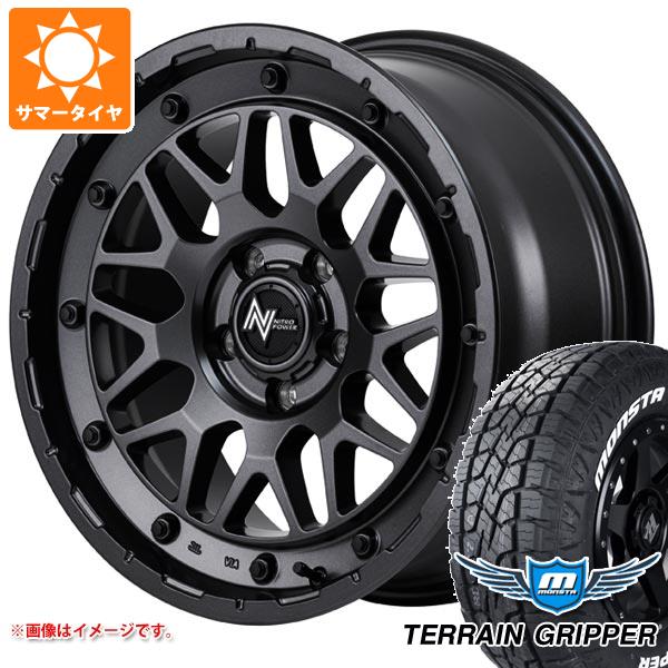 【タイヤ交換対象】マツダ CX-8 KG系用 サマータイヤ モンスタ テレーングリッパー 225/65R17 106T ホワイトレター ナイトロパワー M29 スティンガー 7.0-17 タイヤホイール4本セット