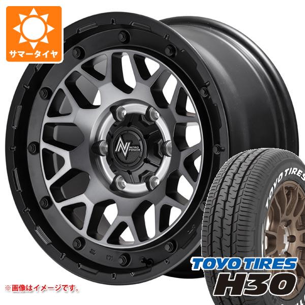 【タイヤ交換対象】トヨタ ハイエース 200系用 サマータイヤ トーヨー H30 215/60R17C 109/107R ホワイトレター ナイトロパワー M29 スティンガー 6.5-17 タイヤホイール4本セット 111,100円