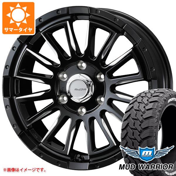 【タイヤ交換対象】ハイエース 200系用 2026年製 サマータイヤ モンスタ マッドウォーリアー LT215/70R16 107/105Q ホワイトレター マッコイズ RV5 6.5-16 タイヤホイール4本セット｜タイヤ1番OFF-ROAD