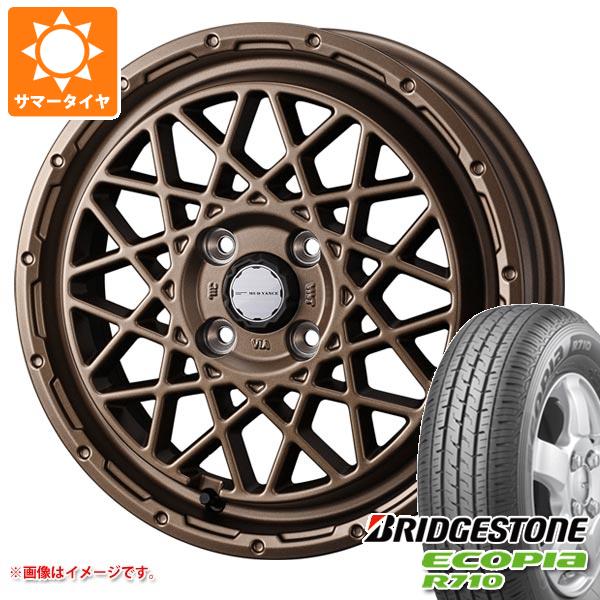 【タイヤ交換対象】ハスラー用 サマータイヤ ブリヂストン エコピア R710 165/80R14 97/95N (165R14 8PR相当) マッドヴァンス09 4.5-14 タイヤホイール4本セット｜タイヤ1番OFF-ROAD