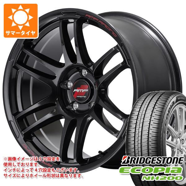 【タイヤ交換対象】サマータイヤ 225/45R17 94W XL ブリヂストン エコピア NH200 MID レーシング R26 7.0-17 タイヤホイール4本セット