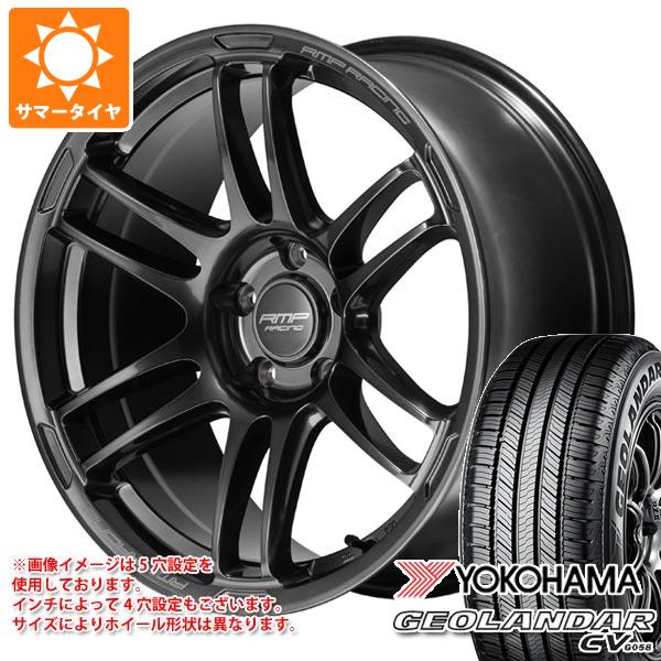 【タイヤ交換対象】サマータイヤ 215/55R17 94V ヨコハマ ジオランダー CV G058 MID レーシング R26 7.0-17 タイヤホイール4本セット