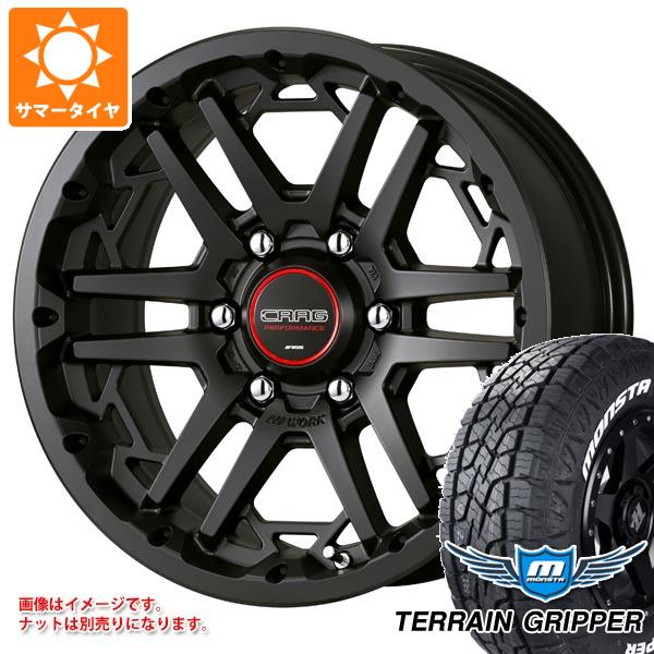 【タイヤ交換対象】サマータイヤ 265/65R17 116T XL モンスタ テレーングリッパー ホワイトレター ワーク クラッグ T-グラビック3 8.0-17 タイヤホイール4本セット