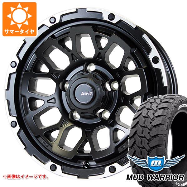 【タイヤ交換対象】5本セット ジムニーシエラ JB74W用 サマータイヤ モンスタ マッドウォーリアー LT215/70R16 107/105Q ホワイトレター エアージー ロックス 6.0-16 タイヤホイール5本セット｜タイヤ1番OFF-ROAD