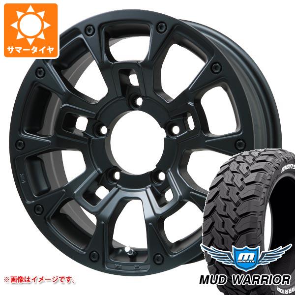 【タイヤ交換対象】5本セット スズキ ジムニーノマド JC74W用 サマータイヤ モンスタ マッドウォーリアー LT215/70R16 107/105Q ホワイトレター Bラグナス BRD 5.5-16 タイヤホイール5本セット