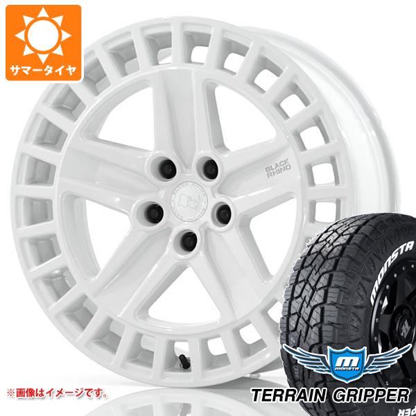 【タイヤ交換対象】5本セット ランドローバー ディフェンダー L663用 サマータイヤ モンスタ テレーングリッパー LT275/55R20 120/117Q ホワイトレター ブラックライノ オールストン タイヤホイール5本セット