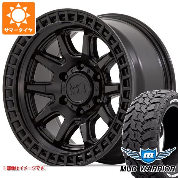 【タイヤ交換対象】ジープ ラングラー JK/JL系用 サマータイヤ モンスタ マッドウォーリアー LT265/70R17 121/118Q ホワイトレター ブラックライノ キャリコ タイヤホイール4本セット|タイヤ1番OFF-ROAD