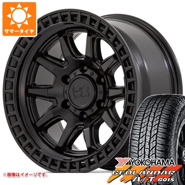 【タイヤ交換対象】ジープ ラングラー JK/JL系用 サマータイヤ ヨコハマ ジオランダー A/T G015 P285/70R17 117T アウトラインホワイトレター ブラックライノ キャリコ タイヤホイール4本セット｜タイヤ1番OFF-ROAD