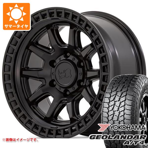 【タイヤ交換対象】ジープ ラングラー JK/JL系用 サマータイヤ ヨコハマ ジオランダー A/T4 G018 265/70R17 115T アウトラインホワイトレター ブラックライノ キャリコ タイヤホイール4本セット｜タイヤ1番OFF-ROAD