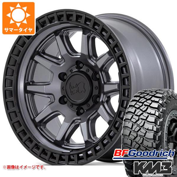 【タイヤ交換対象】ジープ ラングラー JK/JL系用 サマータイヤ BFグッドリッチ マッドテレーンT/A KM3 33x12.50R17LT 120Q ブラックライノ キャリコ タイヤホイール4本セット｜タイヤ1番OFF-ROAD