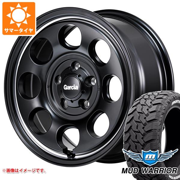 【タイヤ交換対象】ミツビシ デリカD5用 サマータイヤ モンスタ マッドウォーリアー LT235/70R16 104/101Q ホワイトレター ガルシア パーム8 7.0-16 タイヤホイール4本セット