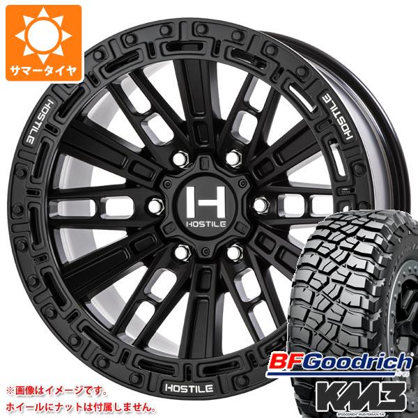 【タイヤ交換対象】ハイラックス 120系用 サマータイヤ BFグッドリッチ マッドテレーンT/A KM3 LT265/65R17 120/117Q HOSTILE H129 モハベ 9.0-17 タイヤホイール4本セット