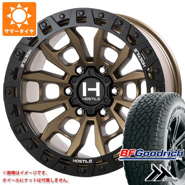 【タイヤ交換対象】ランドクルーザー プラド 150系用 サマータイヤ BFグッドリッチ トレールテレーンT/A 265/65R17 112T アウトラインホワイトレター HOSTILE H130 クランドン 9.0-17 タイヤホイール4本セット