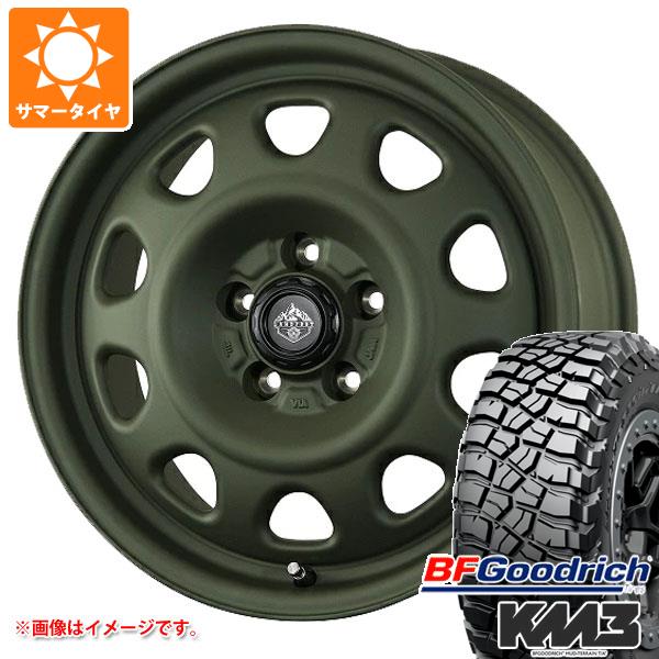 【タイヤ交換対象】デリカD:5用 サマータイヤ BFグッドリッチ マッドテレーンT/A KM3 LT225/75R16 115/112Q ランドフット SWZ 7.0-16 タイヤホイール4本セット