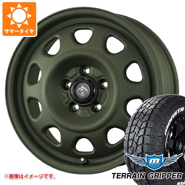 【タイヤ交換対象】T32エクストレイル用 サマータイヤ モンスタ テレーングリッパー 225/65R17 106T ホワイトレター ランドフット SWZ 7.0-17 タイヤホイール4本セット