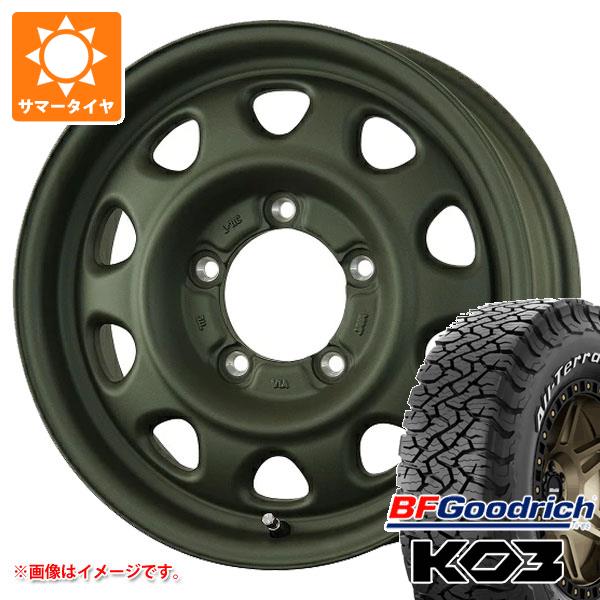 【タイヤ交換対象】5本セット ジムニー用 2026年製 サマータイヤ BFグッドリッチ オールテレーンT/A KO3 LT175/80R16 92S ホワイトレター ランドフット SWZ 5.5-16 タイヤホイール5本セット