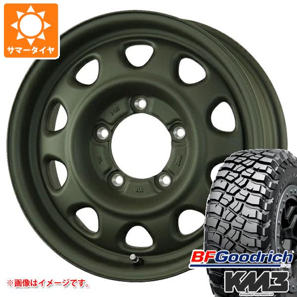 【タイヤ交換対象】ジムニー JB64W用 サマータイヤ BFグッドリッチ マッドテレーンT/A KM3 LT225/75R16 115/112Q ランドフット SWZ 5.5-16 タイヤホイール4本セット