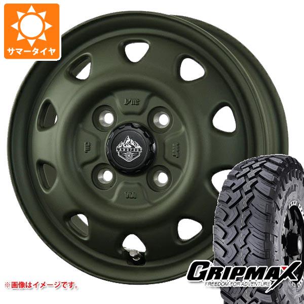 【タイヤ交換対象】サクシード プロボックス 160系用 サマータイヤ グリップマックス マッドレイジ M/T 185R14C 102/100Q ホワイトレター ランドフット SWZ 5.0-14 タイヤホイール4本セット