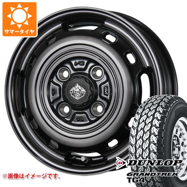 【タイヤ交換対象】NV200バネット M20用 サマータイヤ ダンロップ グラントレック TG4 165R14 6PR (165/80R14 91/90N相当) ランドフット XFG 5.0-14 タイヤホイール4本セット