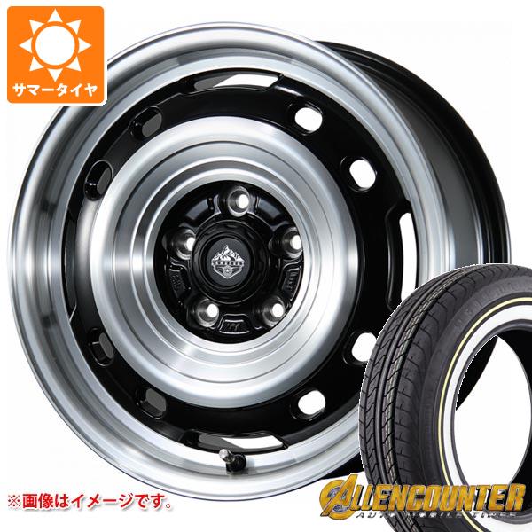 【タイヤ交換対象】T31エクストレイル用 サマータイヤ オーレンカウンター クラシックオーバル 215/65R16C 109/107T ホワイト/イエローリボン ランドフット XFG 7.0-16 タイヤホイール4本セット