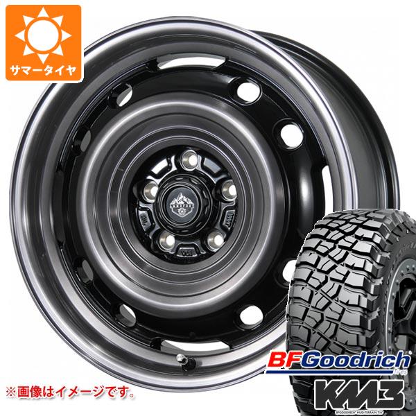 【タイヤ交換対象】ジープ ラングラー JK/JL系用 サマータイヤ BFグッドリッチ マッドテレーンT/A KM3 LT265/70R17 121/118Q ランドフット XFG タイヤホイール4本セット