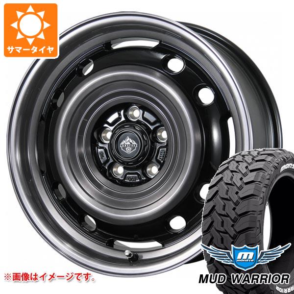 【タイヤ交換対象】ジープ ラングラー JK/JL系用 サマータイヤ モンスタ マッドウォーリアー LT265/70R17 121/118Q ホワイトレター ランドフット XFG タイヤホイール4本セット