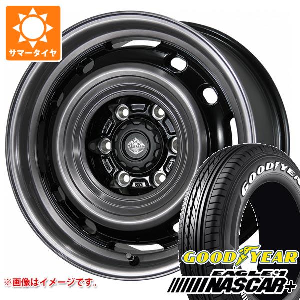 【タイヤ交換対象】ハイエース 200系用 2026年製 サマータイヤ グッドイヤー イーグル ＃1 ナスカープラス 195/80R15 107/105N ホワイトレター ランドフット XFG 6.0-15 タイヤホイール4本セット｜タイヤ1番OFF-ROAD