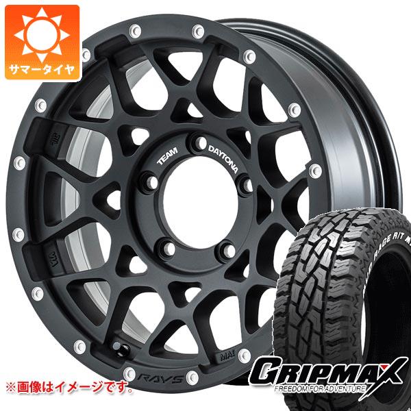【タイヤ交換対象】スズキ ジムニーノマド JC74W用 サマータイヤ グリップマックス マッドレイジ R/T MAX LT185/85R16 105/103Q ホワイトレター レイズ デイトナ M8 6.0-16 タイヤホイール4本セット