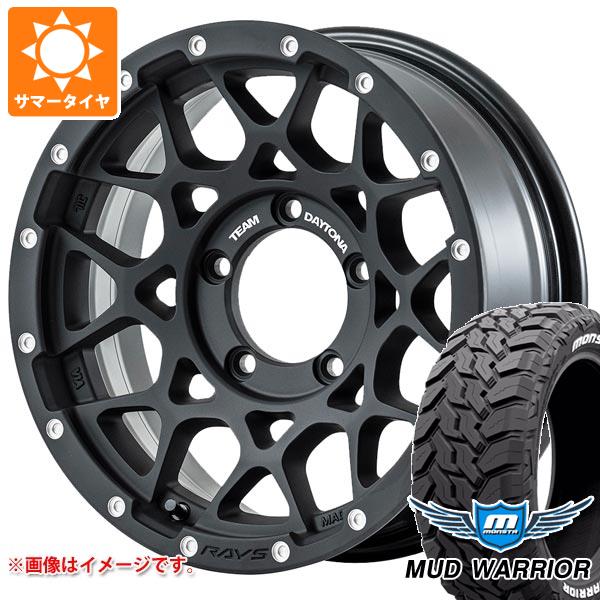 【タイヤ交換対象】スズキ ジムニーノマド JC74W用 サマータイヤ モンスタ マッドウォーリアー LT215/70R16 107/105Q ホワイトレター レイズ デイトナ M8 6.0-16 タイヤホイール4本セット