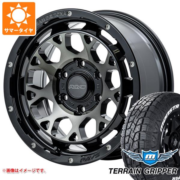 【タイヤ交換対象】5本セット トヨタ FJクルーザー 10系用 サマータイヤ モンスタ テレーングリッパー 265/70R17 115T ホワイトレター レイズ デイトナ M9+ 8.0-17 タイヤホイール5本セット