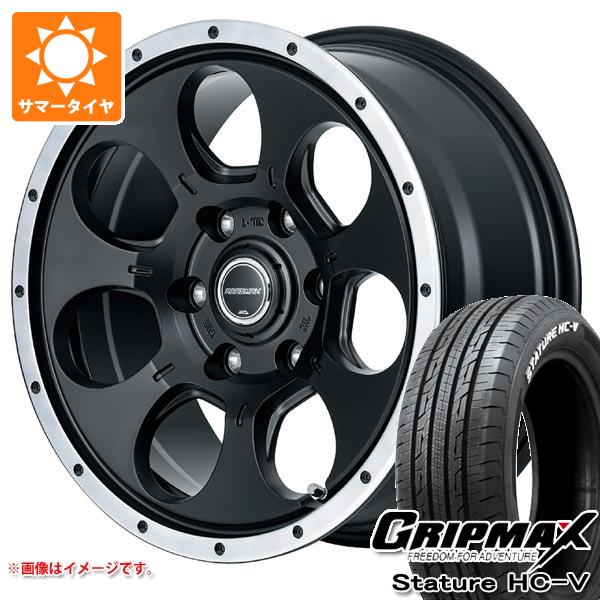 【タイヤ交換対象】ハイエース 200系用 サマータイヤ グリップマックス スタチャー HC-V 195/80R15LT 107/105Q ホワイトレター ロードマックス WO-7 6.0-15 タイヤホイール4本セット 63,471円