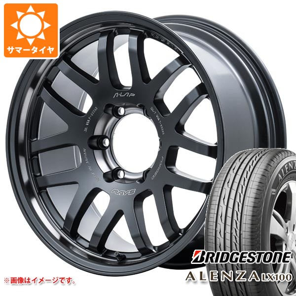 【タイヤ交換対象】スズキ ジムニーシエラ JB74W用 サマータイヤ ブリヂストン アレンザ LX100 225/60R18 100H レイズ エーラップ 07X 2324 LTD 7.0-18 タイヤホイール4本セット