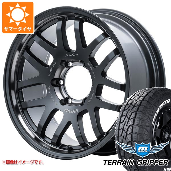 【タイヤ交換対象】5本セット スズキ ジムニーシエラ JB74W用 サマータイヤ モンスタ テレーングリッパー 225/60R18 104H ホワイトレター レイズ エーラップ 07X 2324 LTD 7.0-18 タイヤホイール5本セット|タイヤ1番OFF-ROAD