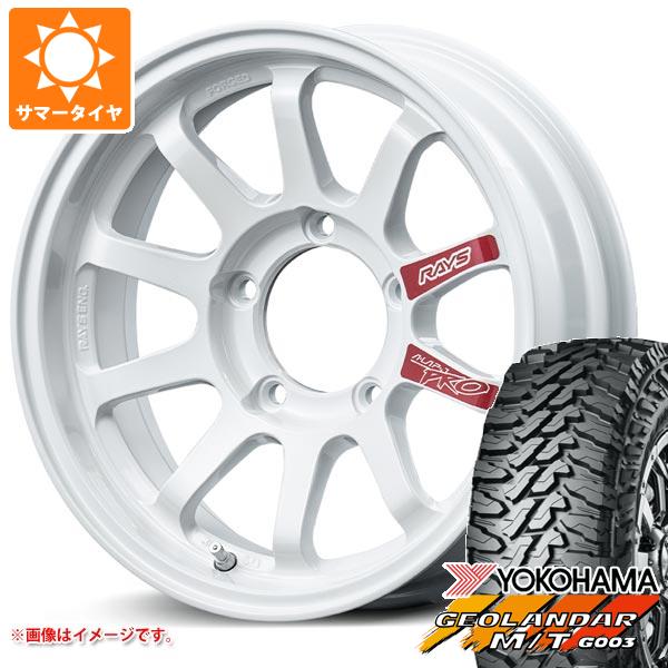 【タイヤ交換対象】5本セット スズキ ジムニーノマド JC74W用 サマータイヤ ヨコハマ ジオランダー M/T G003 225/70R16 103S レイズ エーラップ J プロ 6.0-16 タイヤホイール5本セット