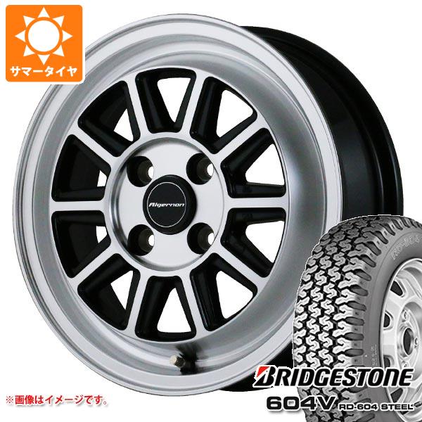 【タイヤ交換対象】アトレーワゴン S300系用 サマータイヤ ブリヂストン 604V RD-604 スチール 165R14 6PR (165/80R14 91/90N相当) ドゥオール フェニーチェ RX4 4.5-14 タイヤホイール4本セット|タイヤ1番OFF-ROAD