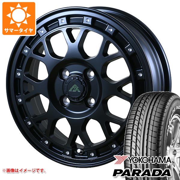【タイヤ交換対象】ダイハツ ハイゼットカーゴ S320系用 2026年製 サマータイヤ ヨコハマ パラダ PA03 165/55R14C 95/93N ブラックレター ドゥオール フェニーチェ クロス XC8 5.0-14 タイヤホイール4本セット｜タイヤ1番OFF-ROAD