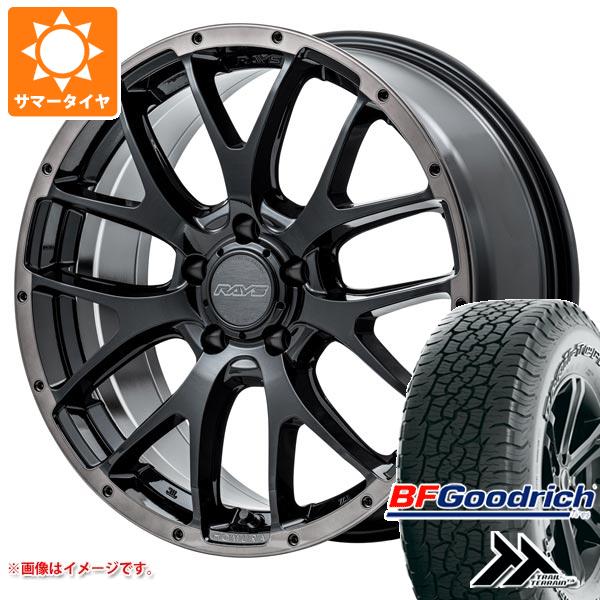 【タイヤ交換対象】サマータイヤ 225/60R18 100H BFグッドリッチ トレールテレーンT/A ブラックレター レイズ ホムラ 2x7FA ブラッククリアエディション 7.5-18 タイヤホイール4本セット