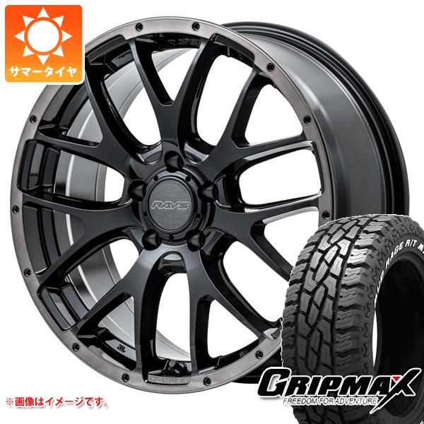 【タイヤ交換対象】サマータイヤ 225/70R16 102/99R グリップマックス マッドレイジ R/T MAX ホワイトレター レイズ ホムラ 2x7FA ブラッククリアエディション 7.0-16 タイヤホイール4本セット