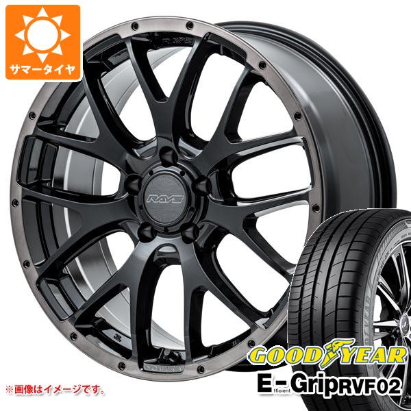 【タイヤ交換対象】サマータイヤ 235/50R18 101W XL グッドイヤー エフィシエントグリップ RVF02 レイズ ホムラ 2x7FA ブラッククリアエディション 7.5-18 タイヤホイール4本セット|タイヤ1番OFF-ROAD