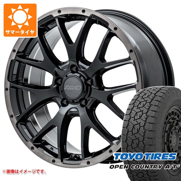 【タイヤ交換対象】サマータイヤ 215/70R16 100T トーヨー オープンカントリー A/T3 ブラックレター レイズ ホムラ 2x7FA ブラッククリアエディション 7.0-16 タイヤホイール4本セット