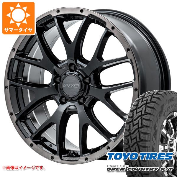 【タイヤ交換対象】サマータイヤ 225/60R18 100Q トーヨー オープンカントリー R/T ホワイトレター レイズ ホムラ 2x7FA ブラッククリアエディション 7.5-18 タイヤホイール4本セット｜タイヤ1番OFF-ROAD