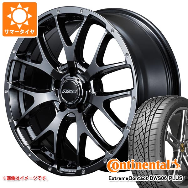 【タイヤ交換対象】サマータイヤ 235/55R18 100W コンチネンタル エクストリームコンタクト DWS06 プラス レイズ ホムラ 2x7FA 7.5-18 タイヤホイール4本セット