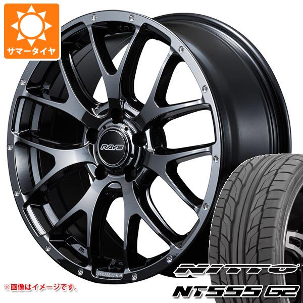 【タイヤ交換対象】サマータイヤ 215/45R18 93Y XL ニットー NT555 G2 レイズ ホムラ 2x7FA 7.5-18 タイヤホイール4本セット