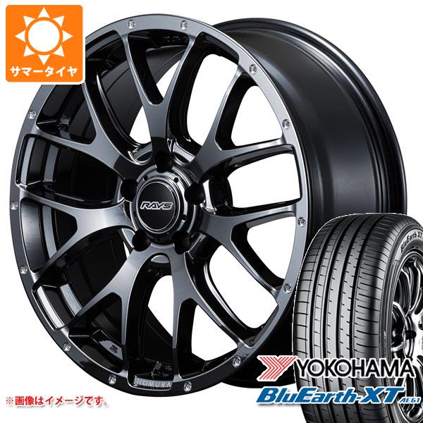 【タイヤ交換対象】サマータイヤ 215/55R18 99V XL ヨコハマ ブルーアースXT AE61 レイズ ホムラ 2x7FA 7.5-18 タイヤホイール4本セット