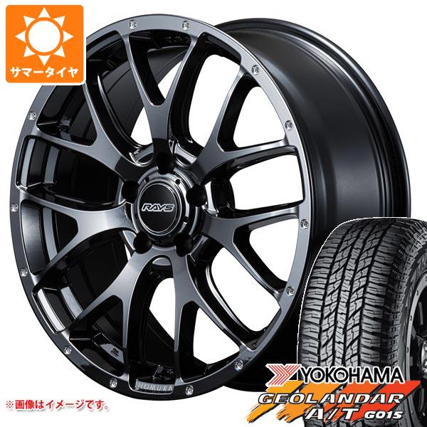 【タイヤ交換対象】サマータイヤ 225/60R18 104H XL ヨコハマ ジオランダー A/T G015 ブラックレター レイズ ホムラ 2x7FA 7.5-18 タイヤホイール4本セット｜タイヤ1番OFF-ROAD