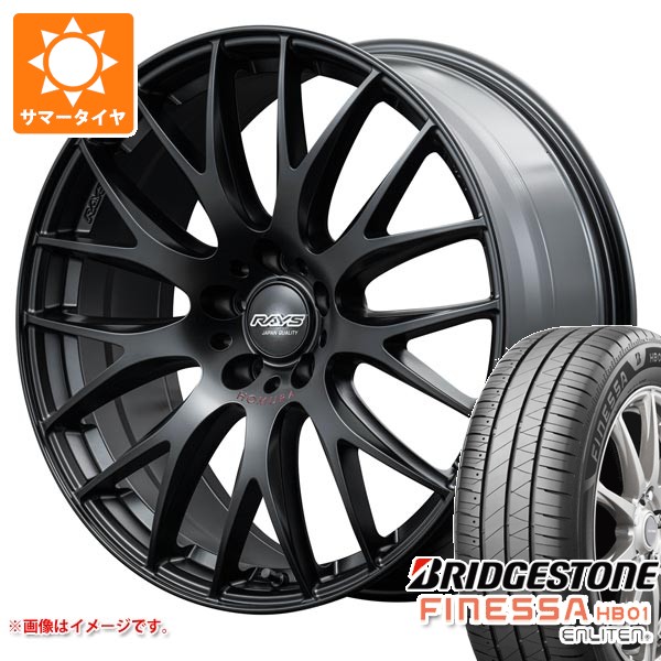 【タイヤ交換対象】サマータイヤ 245/45R18 100W XL ブリヂストン フィネッサ HB01 レイズ ホムラ 2x9 プラス スポーツエディション 8.0-18 タイヤホイール4本セット