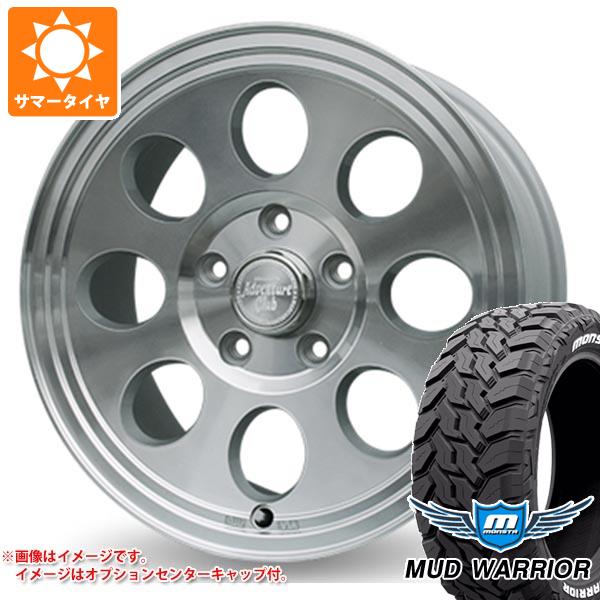 【タイヤ交換対象】デリカD5用 サマータイヤ モンスタ マッドウォーリアー LT215/70R16 107/105Q ホワイトレター ジムライン タイプ2 7.0-16 タイヤホイール4本セット