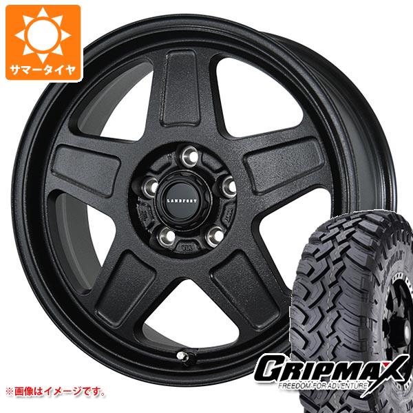 【タイヤ交換対象】ミツビシ デリカD5用 サマータイヤ グリップマックス マッドレイジ M/T LT235/70R16 106Q ホワイトレター ランドフット GWD 7.0-16 タイヤホイール4本セット