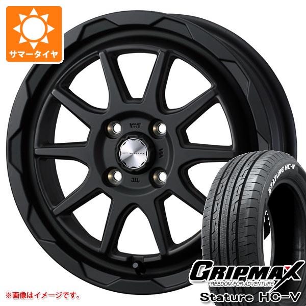 【タイヤ交換対象】エブリイバン DA17V用 サマータイヤ グリップマックス スタチャー HC-V 145/80R12 80/78Q ホワイトレター マッドヴァンス06 4.0-12 タイヤホイール4本セット｜タイヤ1番OFF-ROAD